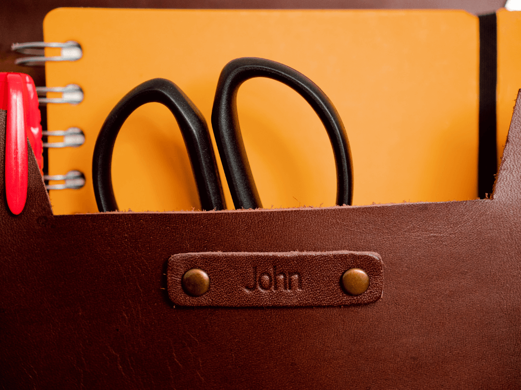 Medium Leather Wall Pocket OrganizerBrownGaucholife