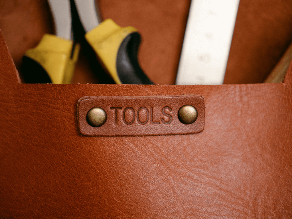 Small Leather Wall Pocket OrganizerTanGaucholife