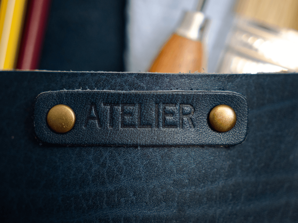 Small Leather Wall Pocket OrganizerBlueGaucholife